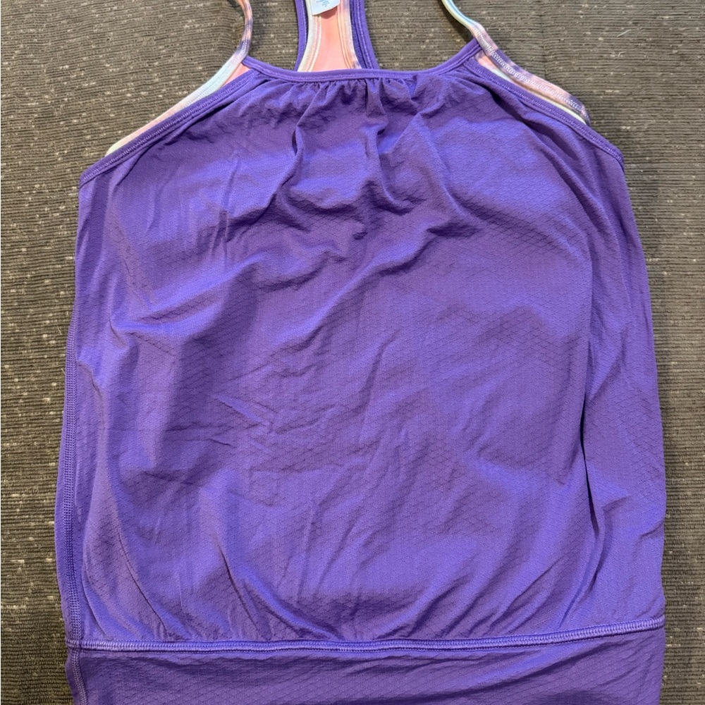 Ivivva Purple and Pink Racerback Tank